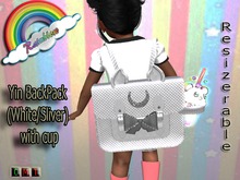 ((RBS))Yin BackPack (White/Sliver) with cup(WEAR)