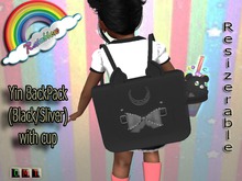 ((RBS))Yin BackPack (Black/Sliver) with cup (WEAR)