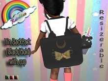 ((RBS))Yin BackPack (Black/Gold) with cup  (WEAR)