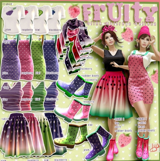!gO! Fruity scarf - kiwi