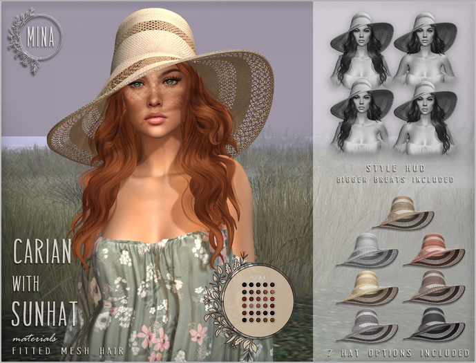 MINA - Carian Sunhat - Browns [Add to Unpack] 