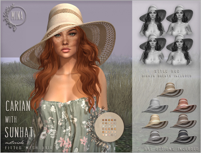 MINA - Carian Sunhat - Blonds [Add to Unpack] 