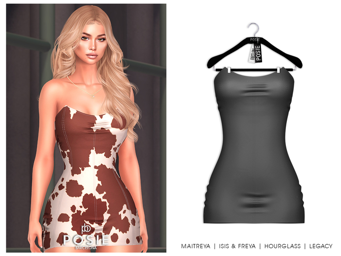 POSIE - Gisele Croset Mini Dress .GRAY