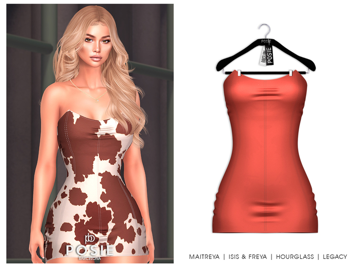 POSIE - Gisele Croset Mini Dress .CORAL