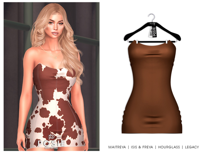 POSIE - Gisele Croset Mini Dress .CAMEL