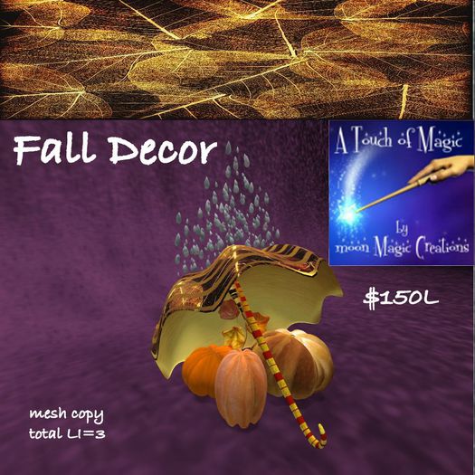 Pumpkin umbrella Fall Decor-box