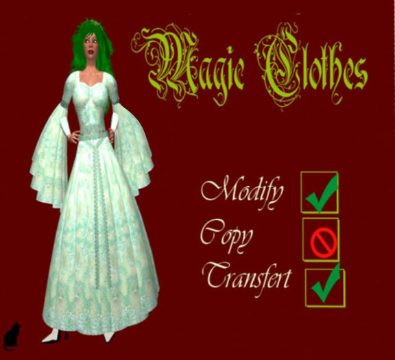 magic clothes green dress