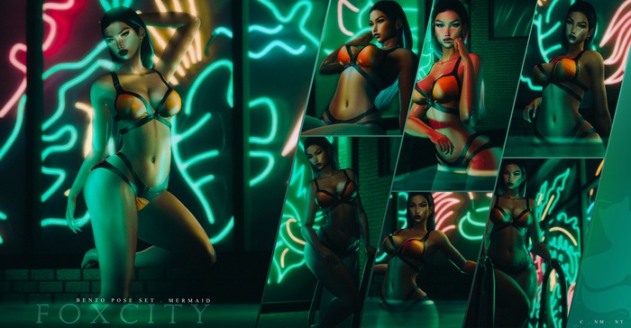 FOXCITY. Mermaid Bento Pose Set (HUD. Wear me)