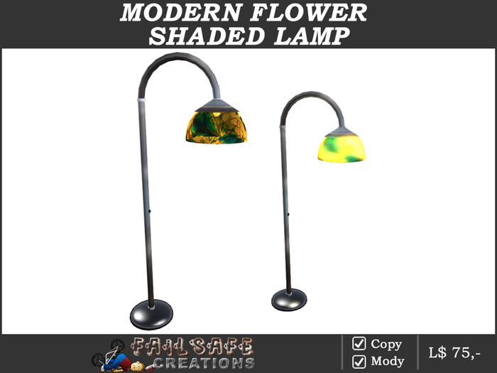 Standing Flower Shaded Lamp