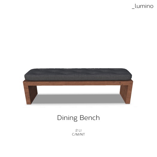 lumino_ dining bench