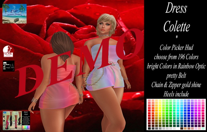 ~DF~DEMO Dress Colette w/Hud