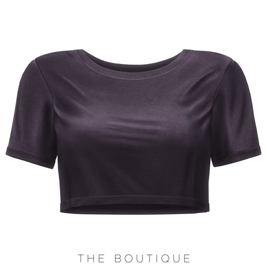 The Boutique / Clothing > Cropped Jersey > Iris Purple