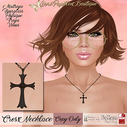 DPB Cross Necklace - Black Gold