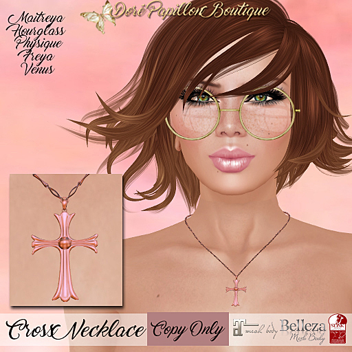 DPB Cross Necklace - Rose Gold