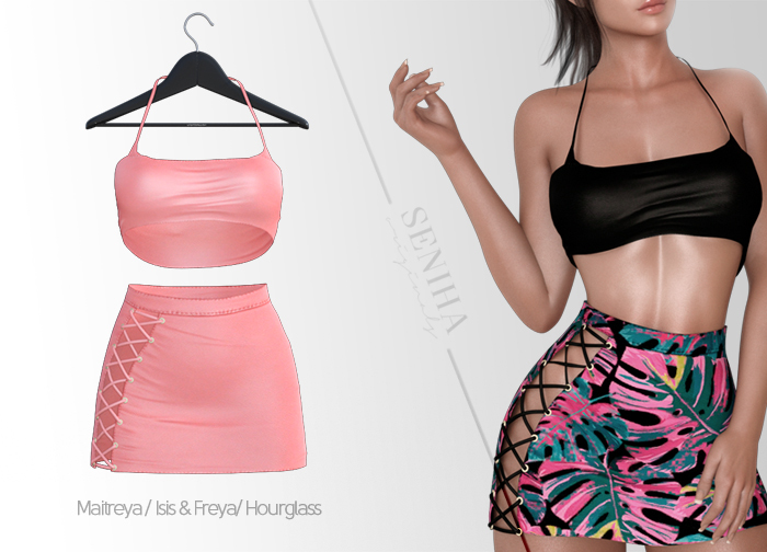 Seniha. Clara Set // Coral