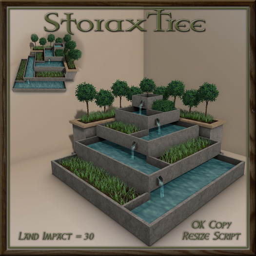 Topiary Stone Corner Fountain A2