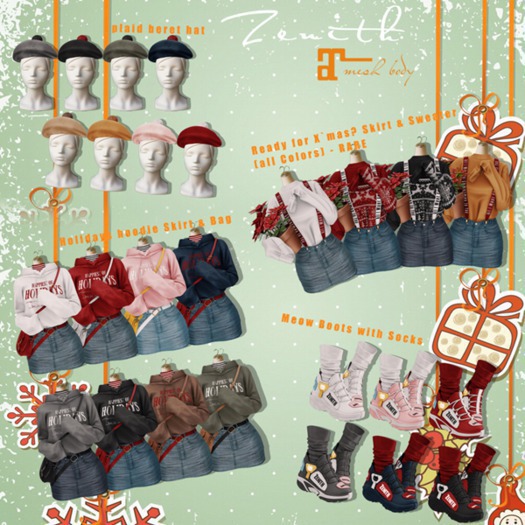 =Zenith=plaid beret hat (Grey)