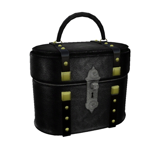 Mesh Black Leather Handbag (Limited Quantities)