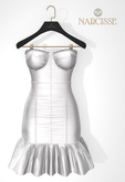 -Narcisse- ADD CryBaby Ruffle Dress - White