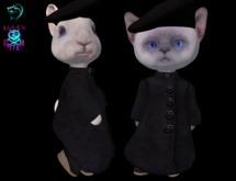 Dinkie October Coat Set - Black Velvet