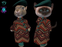 Dinkie October Coat Set - Kntted Earth&Sea