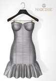 -Narcisse- ADD CryBaby Ruffle Dress - Silver