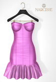 -Narcisse- ADD CryBaby Ruffle Dress - Rose Violet