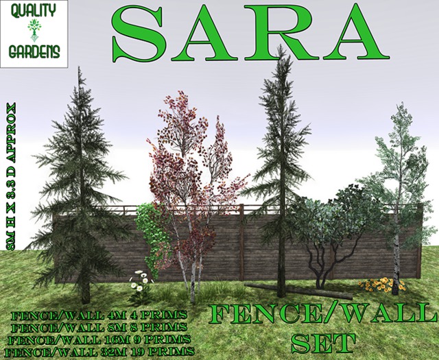 QG Sara Tree Fence / Wall Set