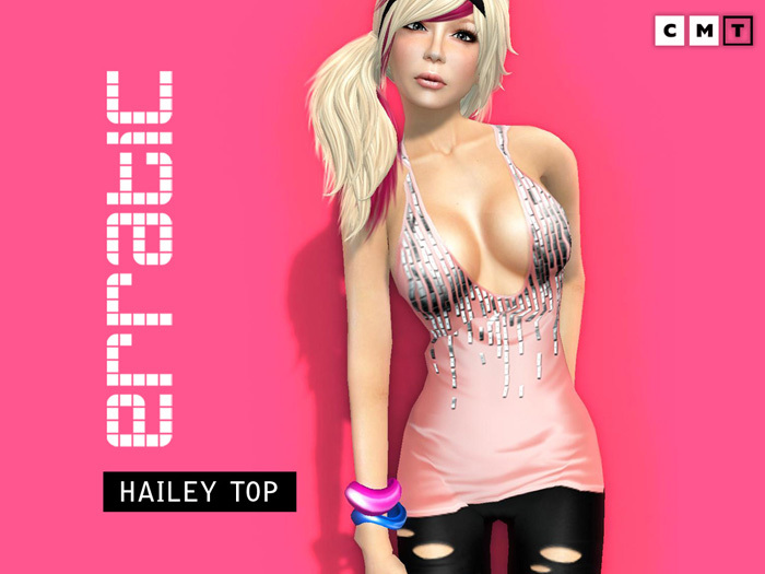 erratic / hailey - sequin longtop / babypink