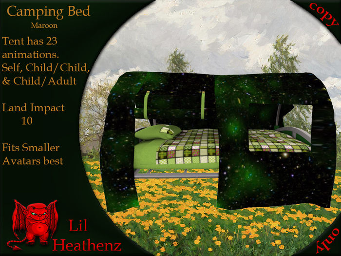 ~LH~Camping Bed Green (Box) Add