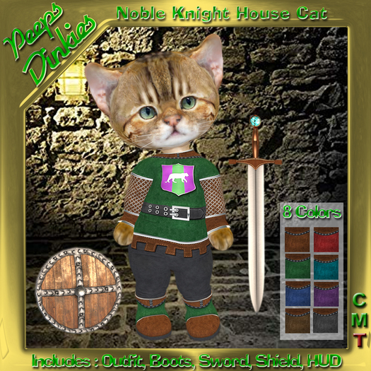 Peeps Dinkies Noble Knight House Cat