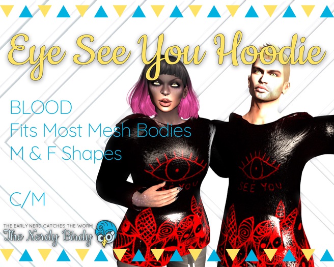 Eye See You Hoodie - Blood