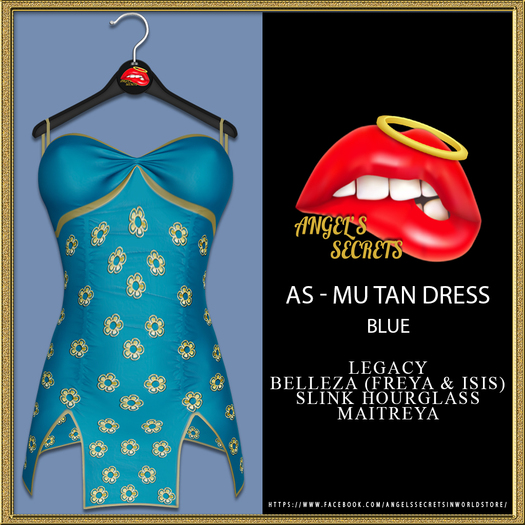 AS - MU TAN DRESS - BLUE (add to unpack)