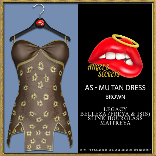 AS - MU TAN DRESS - BROWN (add to unpack)