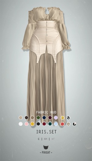 -Pixicat- Iris.Set (Cream)