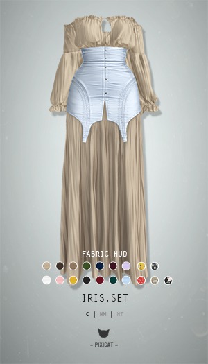 -Pixicat- Iris.Set (LightBlue)
