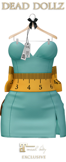 Dead Dollz - Ruler Dress - Aqua