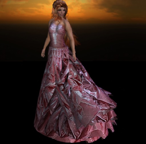 ~Pink Foil Gown~