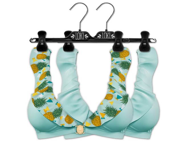 Loki - Vanessa Ruffle Bikini - Mint Top