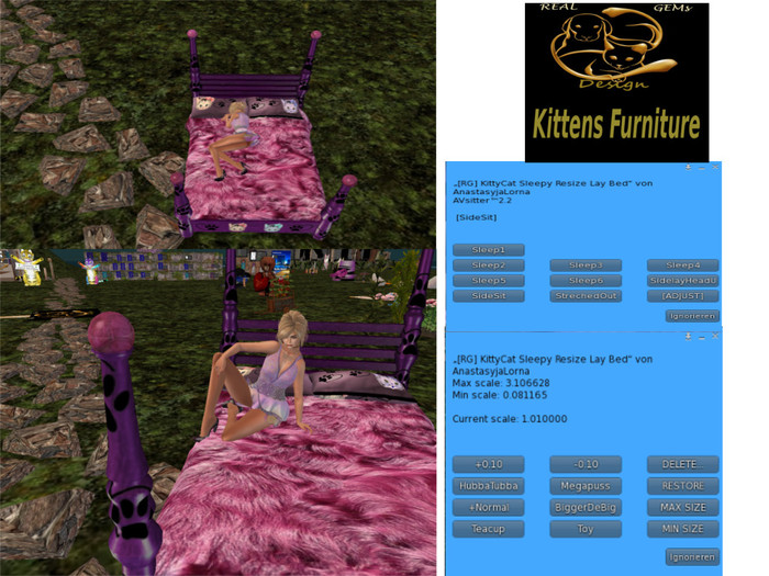 [RG] KittyCat Sleepy Resize Lay Bed (Box)