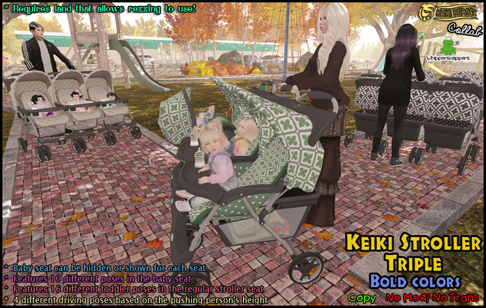 ! Whippersnappers & Keiki Korner ! Bold Triple Stroller