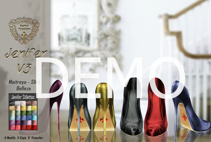 DEMO - Nala Designs::Jenifer Leather Stilettos V3::