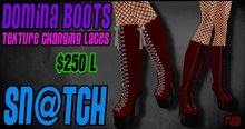 :::Sn@tch Domino Boots (Red):::