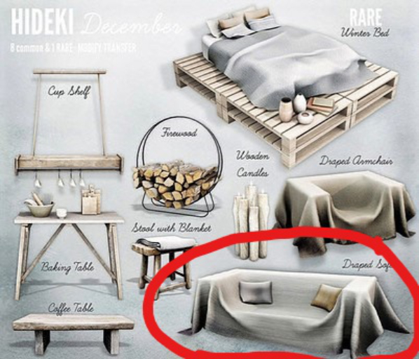 HIDEKI - Draped Sofa