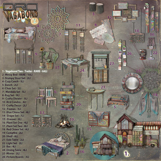 -DRD- Vagabond Two - Complete Set w/ RARE's