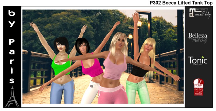 Becca Lifted Tank Top - Tonic Slink, Maitreya, Belleza DEMO