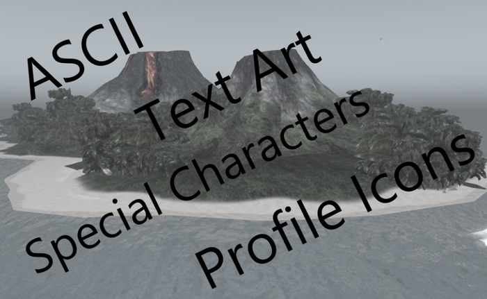 Letters/Characters/Icons