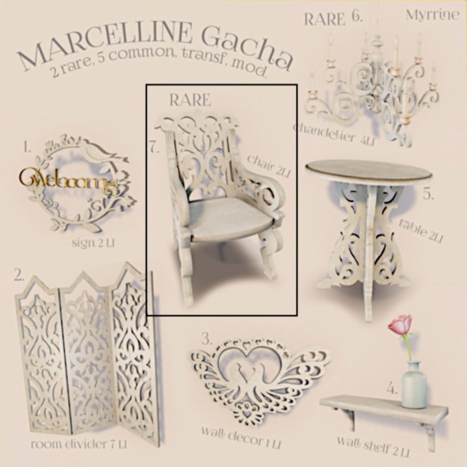 7 MARCELLINE Gacha - chair RARE