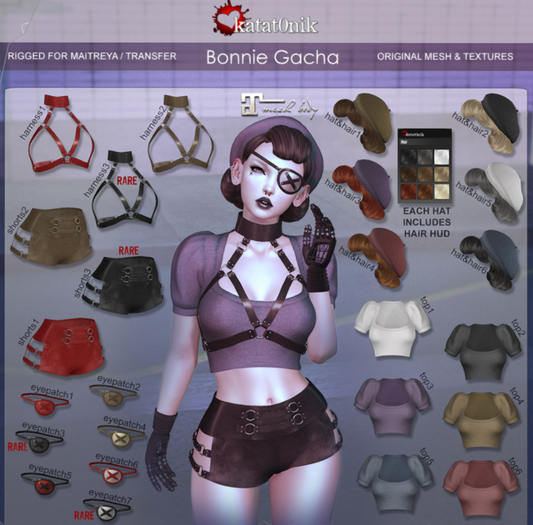 *katat0nik* (hat&hair1) Bonnie Gacha