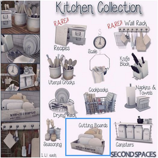 Second Spaces - Kitchen Collection - cutting boards